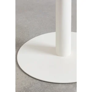 mobiliario-contract-mesa blanca tablero redondo 70cm 3